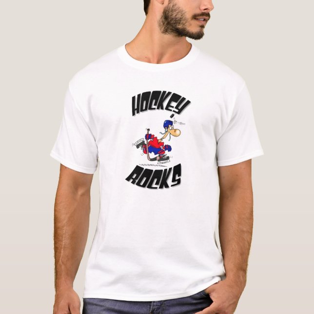 Camiseta rocas del hockey - modificadas para requisitos (Anverso)