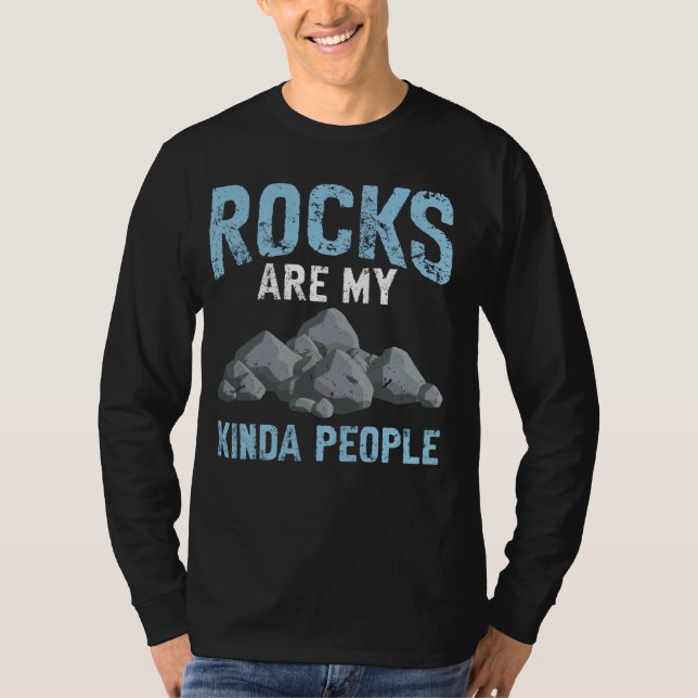 Camiseta Rocas divertidas que coleccionan piedras geológica (Anverso)
