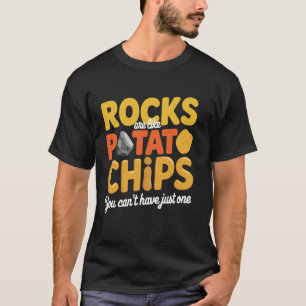 Camiseta Rocas Divertidas y Comparación de Patatas Fritas G