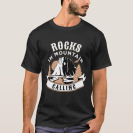Camiseta rocas en llamadas de montaña