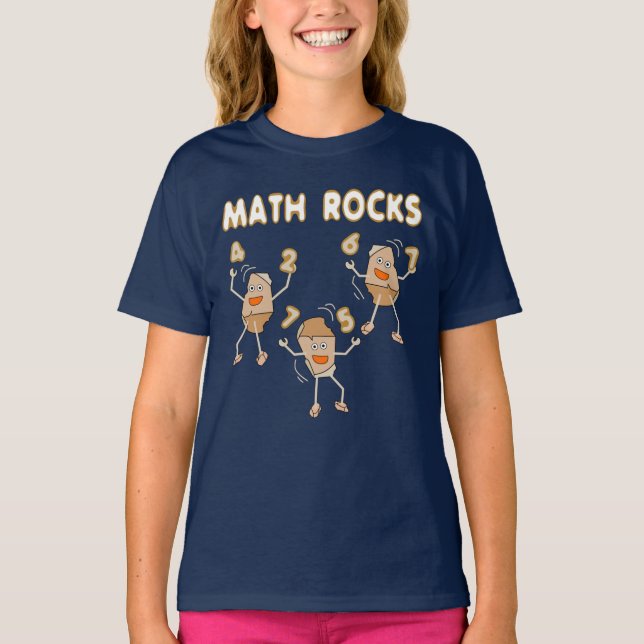 Camiseta Rocas matemáticas (Anverso)