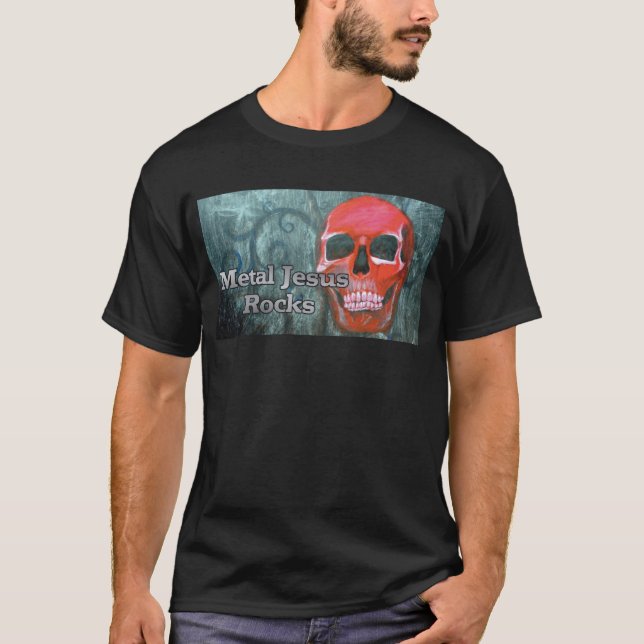 Camiseta Rocas metalizado de Jesús (Anverso)