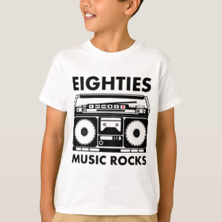 Camiseta Rocas musicales de ochenta