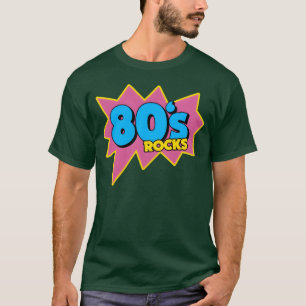 Camiseta Rocas Neón de los 90 80 Cube Rubic Cintacassette r