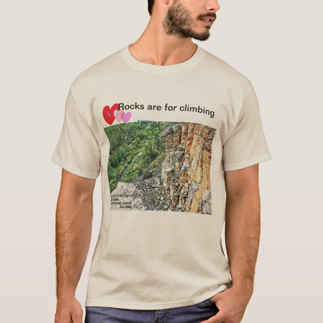 Camiseta Rocas para escalar (Anverso)