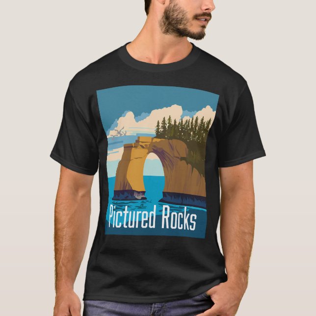 Camiseta Rocas pintadas (Anverso)