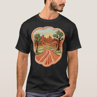 Camiseta Rocas pintadas - Vista de los amantes de la natura