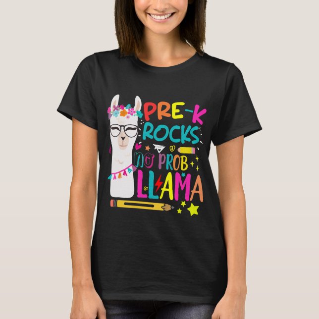 Camiseta Rocas pre-k sin prob-Llama Llama Apparel (Anverso)