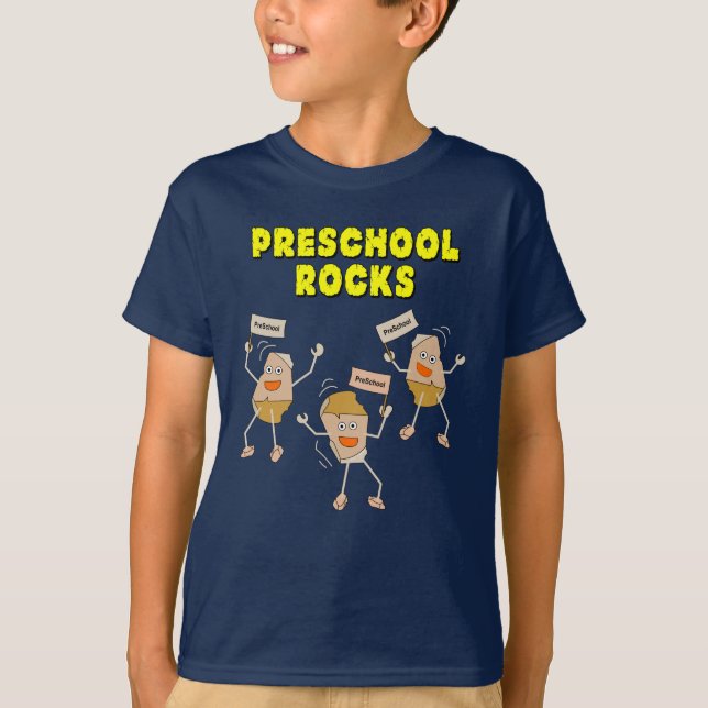 Camiseta Rocas preescolares (Anverso)