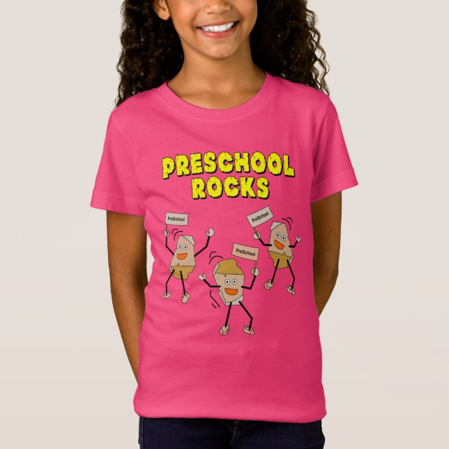 Camiseta Rocas preescolares (Anverso)