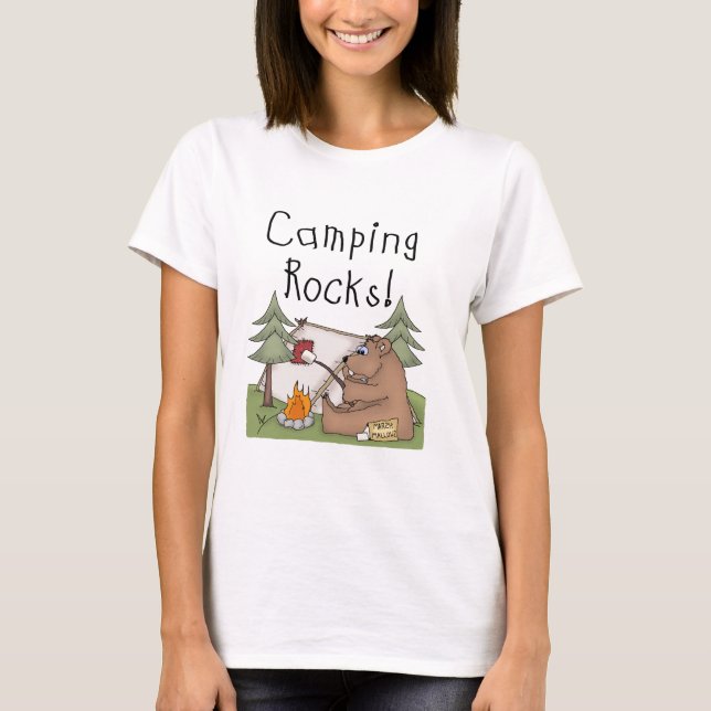 Camiseta Rocas que acampan (Anverso)