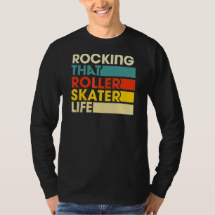 Camiseta Rocas que rodan el estílico retro de la vida del p