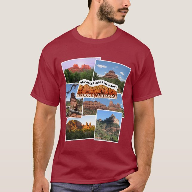 Camiseta Rocas Rojas me hacen feliz! (Anverso)