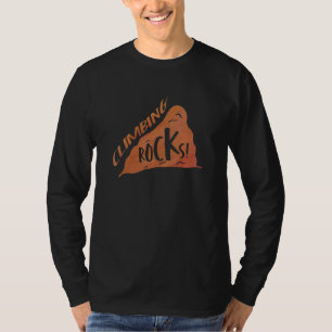 Camiseta Rocas trepando escalando peñón rockero Mo
