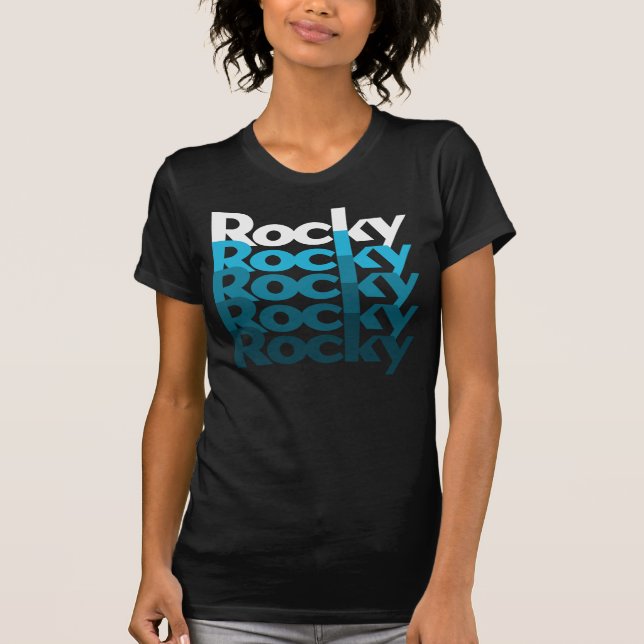 Camiseta Rocas Verde azuladas (Anverso)