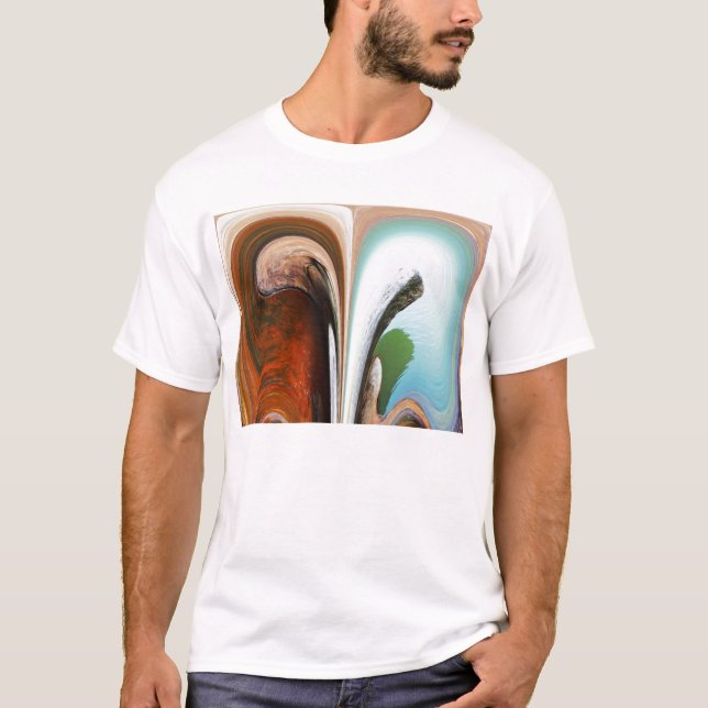 Camiseta Rocas y agua (Anverso)