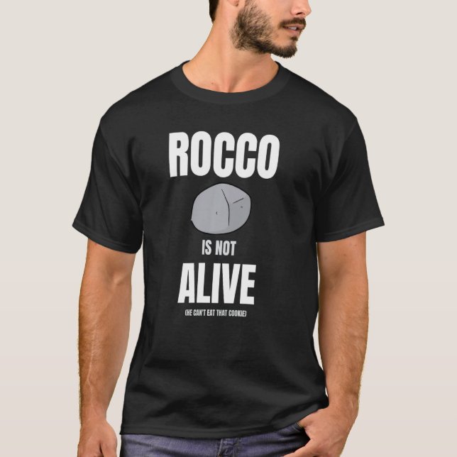 Camiseta Rocco No Está Vivo Y No Puede Comer Esa Gallina (Anverso)