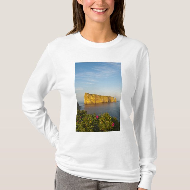 Camiseta Rocher Perce (Roca Perce), Quebec, Canadá. (Anverso)