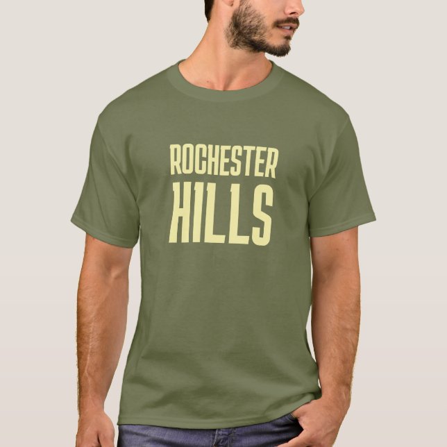Camiseta Rochester Hills Michigan Printed T-Shirt (Anverso)