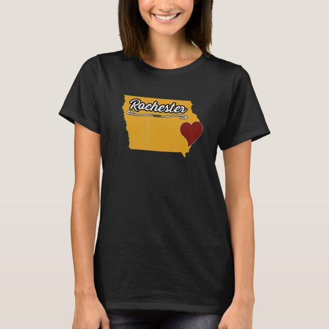 Camiseta ROCHESTER IOWA IA USA Cute Souvenir Merch US City (Anverso)