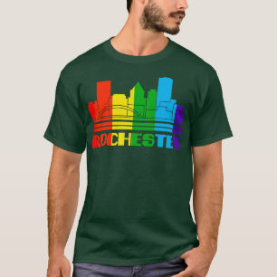 Camiseta Rochester Pride Rochester LGBT regalo LGBTQ apoyad