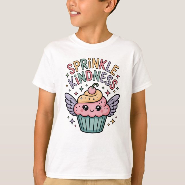 Camiseta Rocía Amabilidad | Cupcake (Anverso)