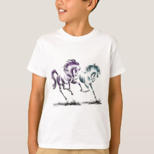 Camiseta Rociando Carreras Caballos salvajes