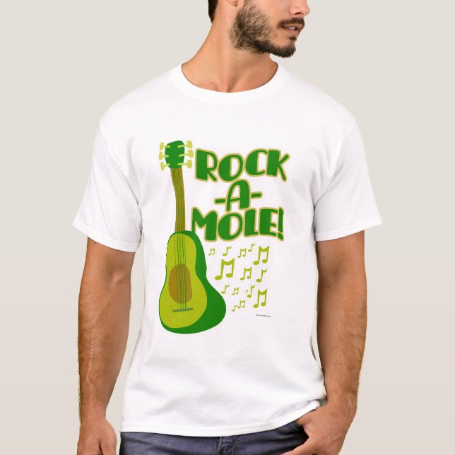 Camiseta Rock A Mole Funny Aguacate Personalizado eslogan a (Anverso)
