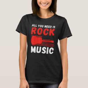 Camiseta Rock and Rolker Todo lo que necesitas es rock Musi