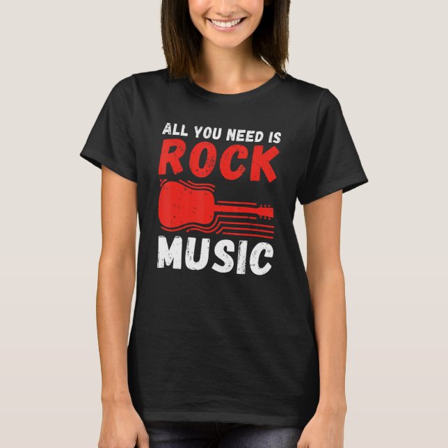 Camiseta Rock and Rolker Todo lo que necesitas es rock Musi (Anverso)
