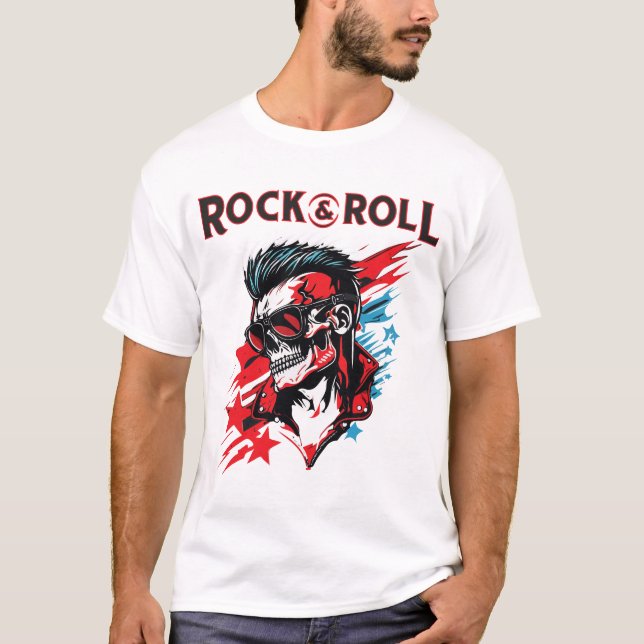 Camiseta Rock and Roll (Anverso)