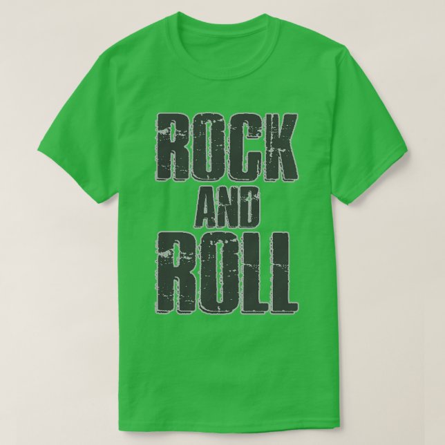 Camiseta Rock and Roll (Diseño del anverso)