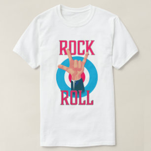 Camiseta Rock and roll Cuernos del mal