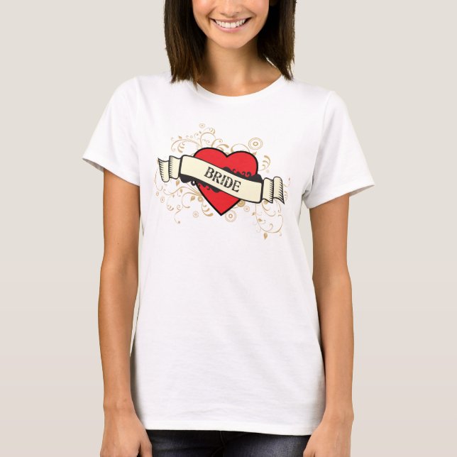 Camiseta Rock and Roll Grungy Heart (Anverso)