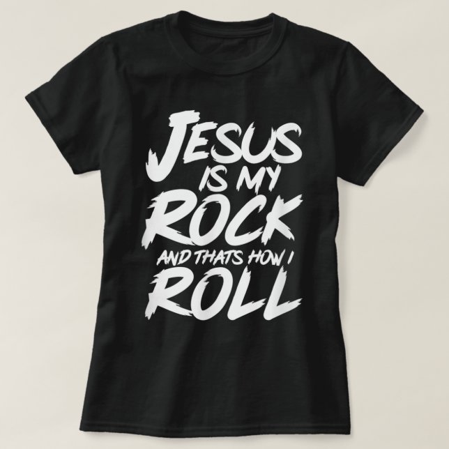 Camiseta Rock And Roll Jesus Christian Band Rock Concert - (Diseño del anverso)