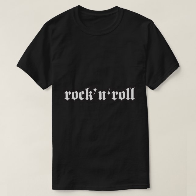 Camiseta Rock and Roll - Motocicleta Guay o Casco Rock Sti (Diseño del anverso)