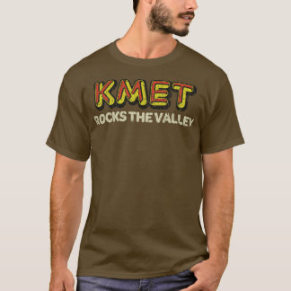 Camiseta Rock And Roll Music KMET Rocks The Valley 1974