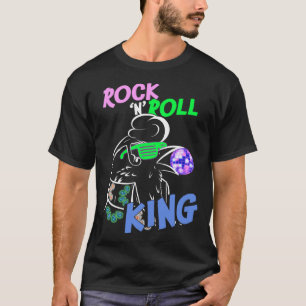 Camiseta Rock and Roll Retro Raven King 70 Música de los 80