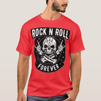 CAMISETA ROCK AND ROLL SKULL