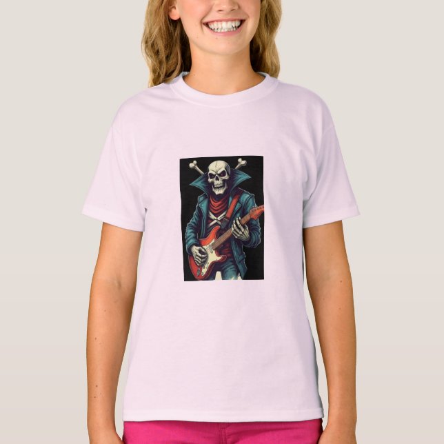 Camiseta "Rock and Roll Skull (Anverso)