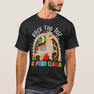 Camiseta Rock arcoiris Prueba No Prob Llama Testimonio Doce