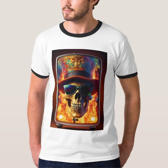 Camiseta "Rock & Bones: El último tee de cráneo" (Anverso)
