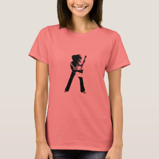 Camiseta Rock Chica blanco y negro