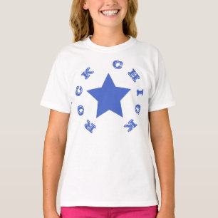Camiseta ROCK CHICK  Camiseta-camiseta de la Estrella Azul 