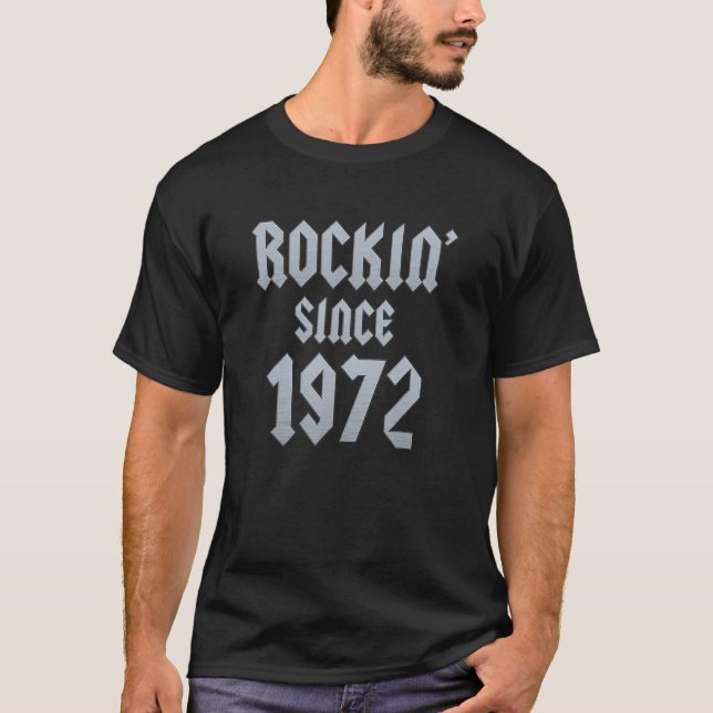 Camiseta Rock clásico de 50 años 1972 50º cumpleaños (Anverso)