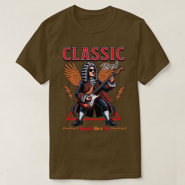 Camiseta Rock clásico de Handel (Diseño del anverso)