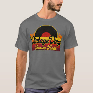 Camiseta Rock clásico del vinilo vintage
