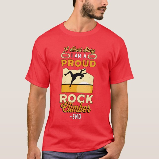 Camiseta Rock Climber A Short Story I Am A Mountaineering g (Anverso)