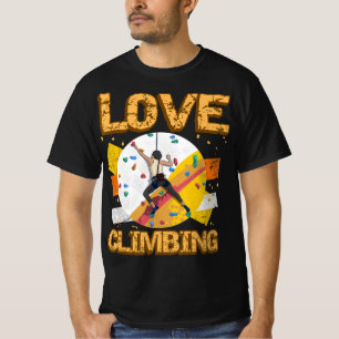 Camiseta Rock Climber Love Climbing Rock Jock Belayer Ice M