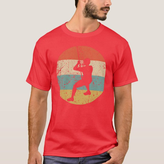 Camiseta Rock Climber Rappelling Retro Rock Climbing vintag (Anverso)